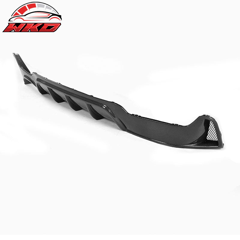 Fit 14-20 BMW 4 Series Performance Style Rear Bumper Diffuser Matte Carbon Fiber