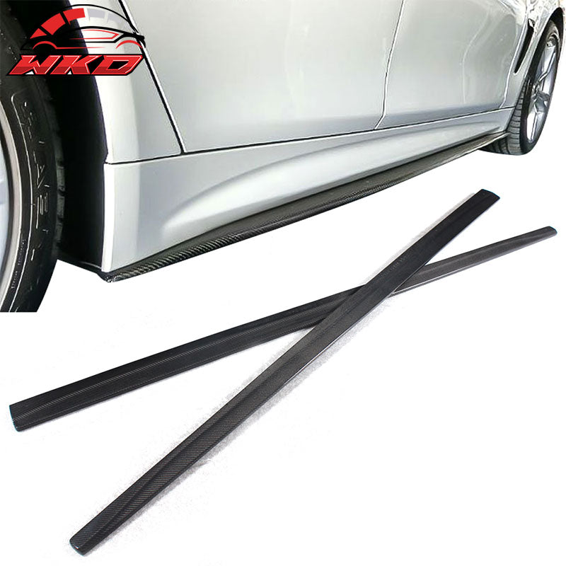 Fits 14-20 BMW 4-Series F32 F33?F36 M Sport MP Style Side Skirt Carbon Fiber CF