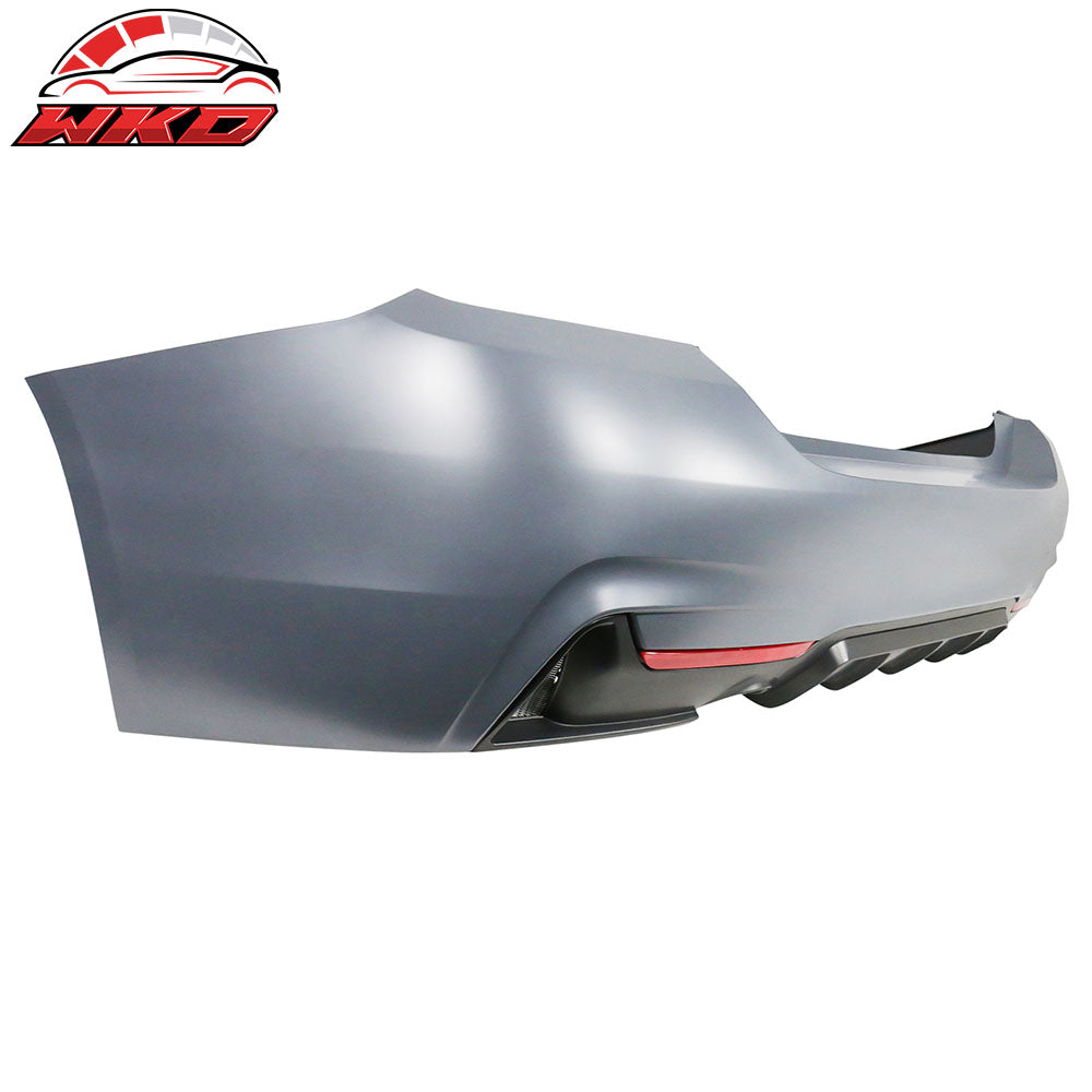 Fits 14-20 BMW F32 435i M-P Style Rear Bumper Cover Twin Dual Outlet - PP