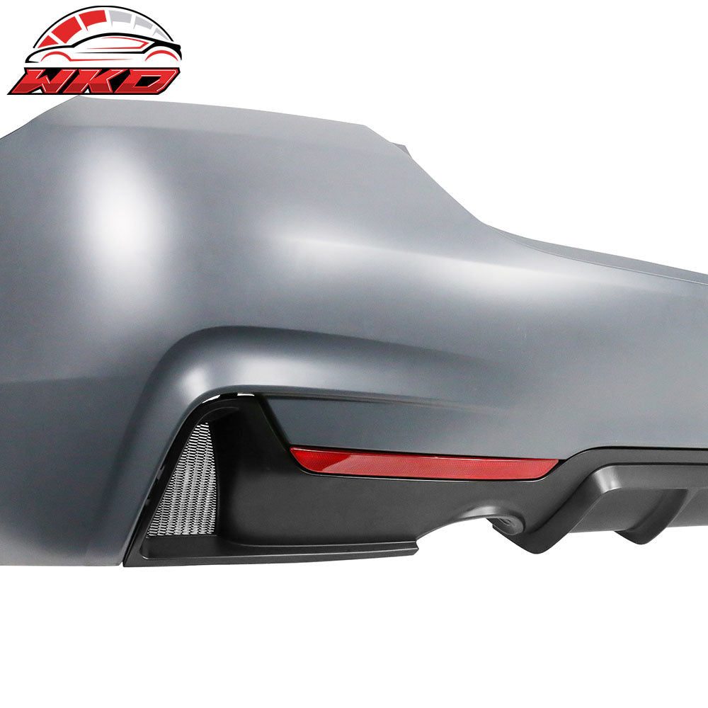 Fits 14-20 BMW F32 435i M-P Style Rear Bumper Cover Twin Dual Outlet - PP