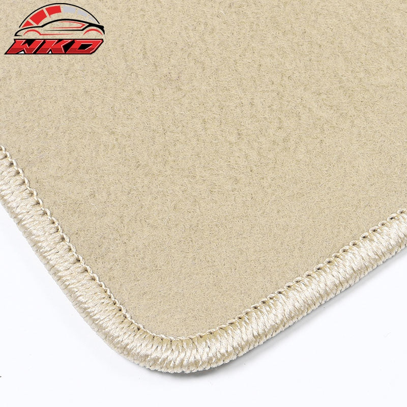 11-16 F10 5-Series Floor Mats Liner Front Rear Nylon Beige Carpet 4PC FOR: (BMW)