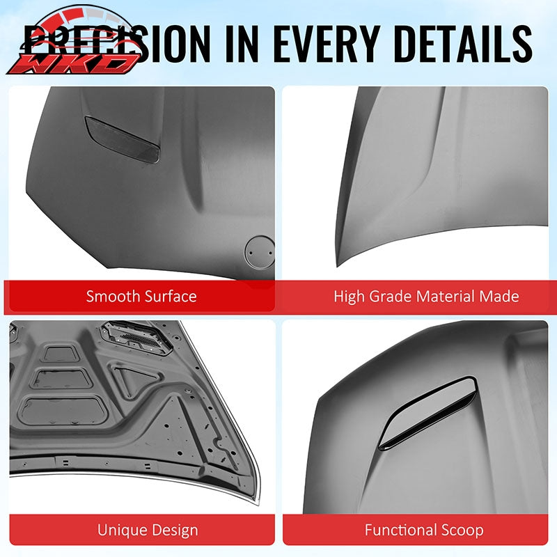 Fits 17-23 BMW 5 Series G30& F90 M5 Aluminum Front Hood Cover - M5 CS Style