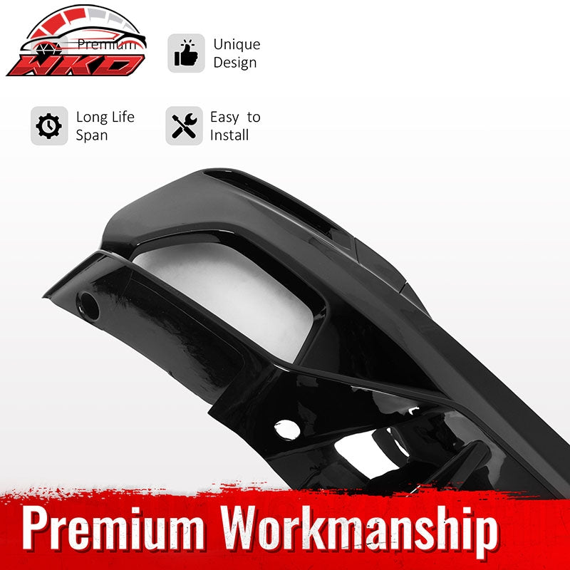 For 17-23 BMW 5 Series G30 M Sport Gloss Black Rear Diffuser M Performance Style