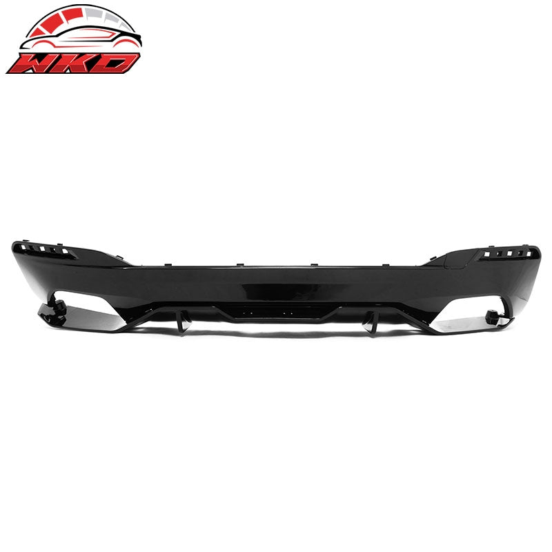 For 17-23 BMW 5 Series G30 M Sport Gloss Black Rear Diffuser M Performance Style