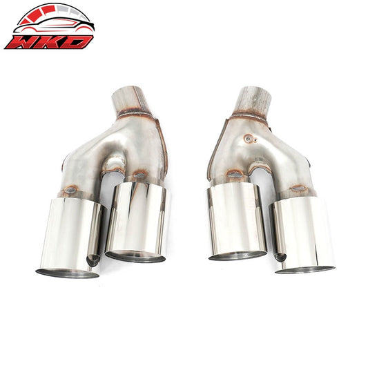 Wholesale 21-23 BMW 5 Series G30 M5 Style Stainless Steel Quad Exhaust Tips Silver - Wikond Auto