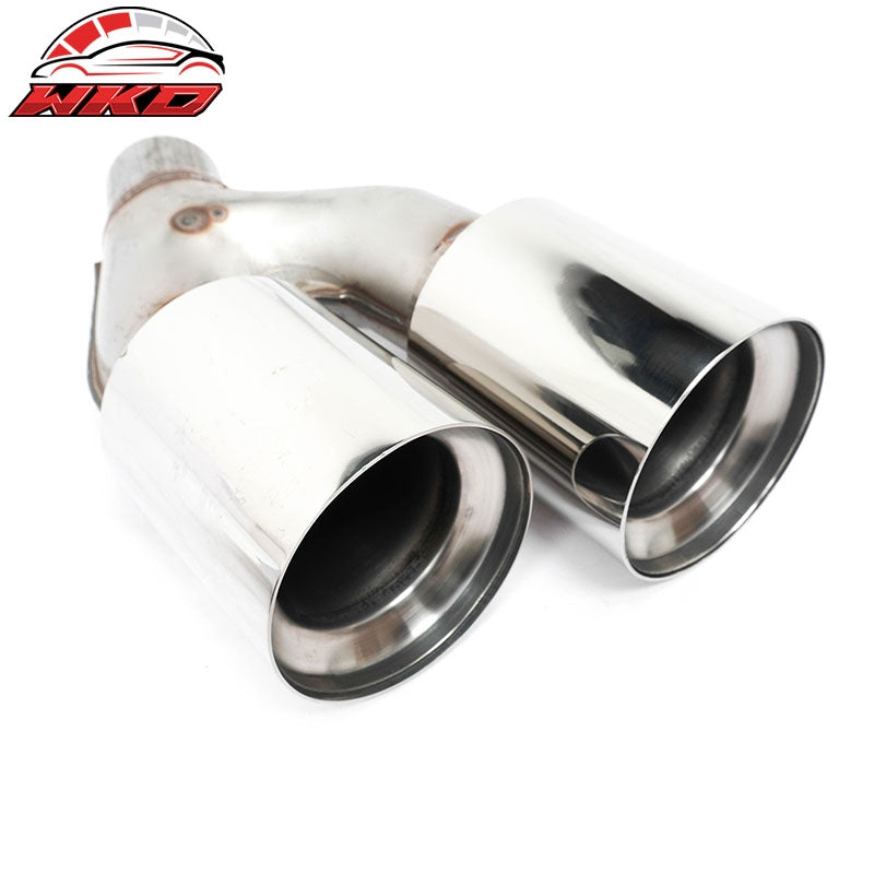 Fits 21-23 BMW 5 Series G30 M5 Style Stainless Steel Quad Exhaust Tips Silver