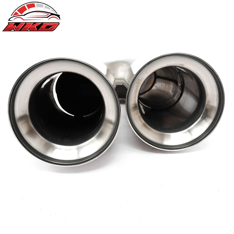 Fits 21-23 BMW 5 Series G30 M5 Style Stainless Steel Quad Exhaust Tips Silver