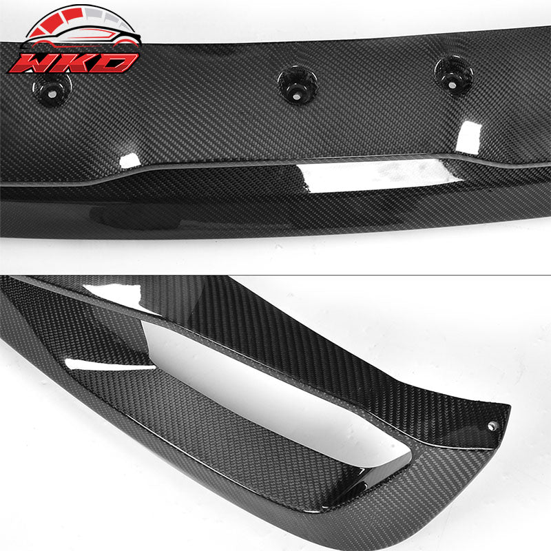 Fits 17-20 BMW G30 5 Series MP Style Rear Bumper Lip Diffuser Matte Carbon Fiber