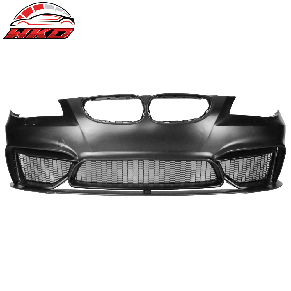 Fits 04-10 BMW E60 5 Series M4 Style Front Bumper Cover Conversion with Lip - PP