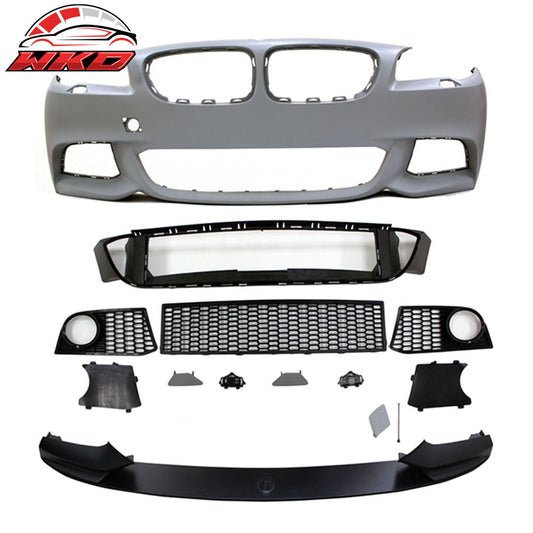 Wholesale 11-16 5-Series F10 4Dr M-P Style Front Bumper Fog Cover Polypropylene