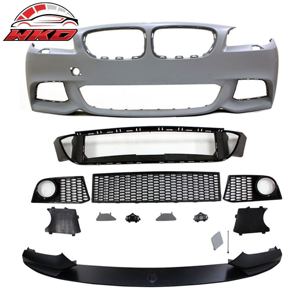 Wholesale 11-16 5-Series F10 4Dr M-P Style Front Bumper Fog Cover Polypropylene