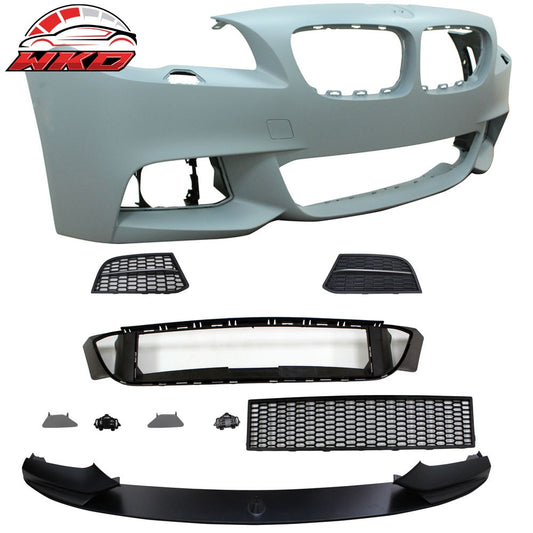 Wholesale 11-16 BMW F10 5 Series LCI MP Style Front Bumper Cover w/ Grille + Lip - Wikond Auto