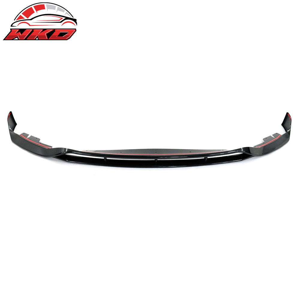Fits 21-23 BMW G30 G31 LCI 5-Series Front Bumper Lip Gloss Black Chin Spoiler
