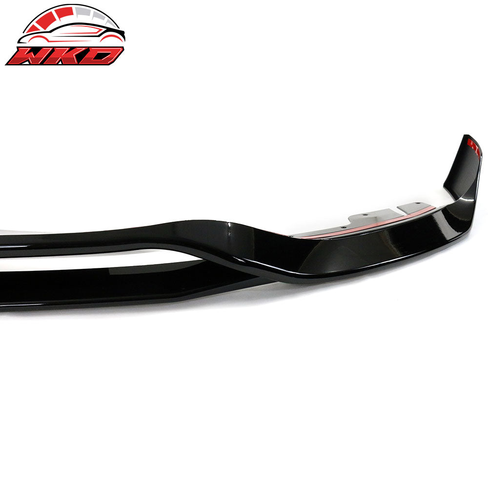 Fits 21-23 BMW G30 G31 LCI 5-Series Front Bumper Lip Gloss Black Chin Spoiler