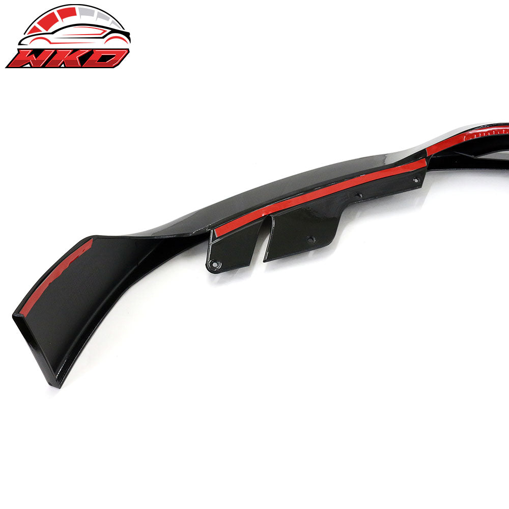 Fits 21-23 BMW G30 G31 LCI 5-Series Front Bumper Lip Gloss Black Chin Spoiler
