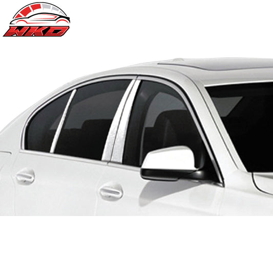 Wholesale 11-16 BMW 5-Series F10 4-Door 6PC Pillar Post Mirror Finish Stainless Steel