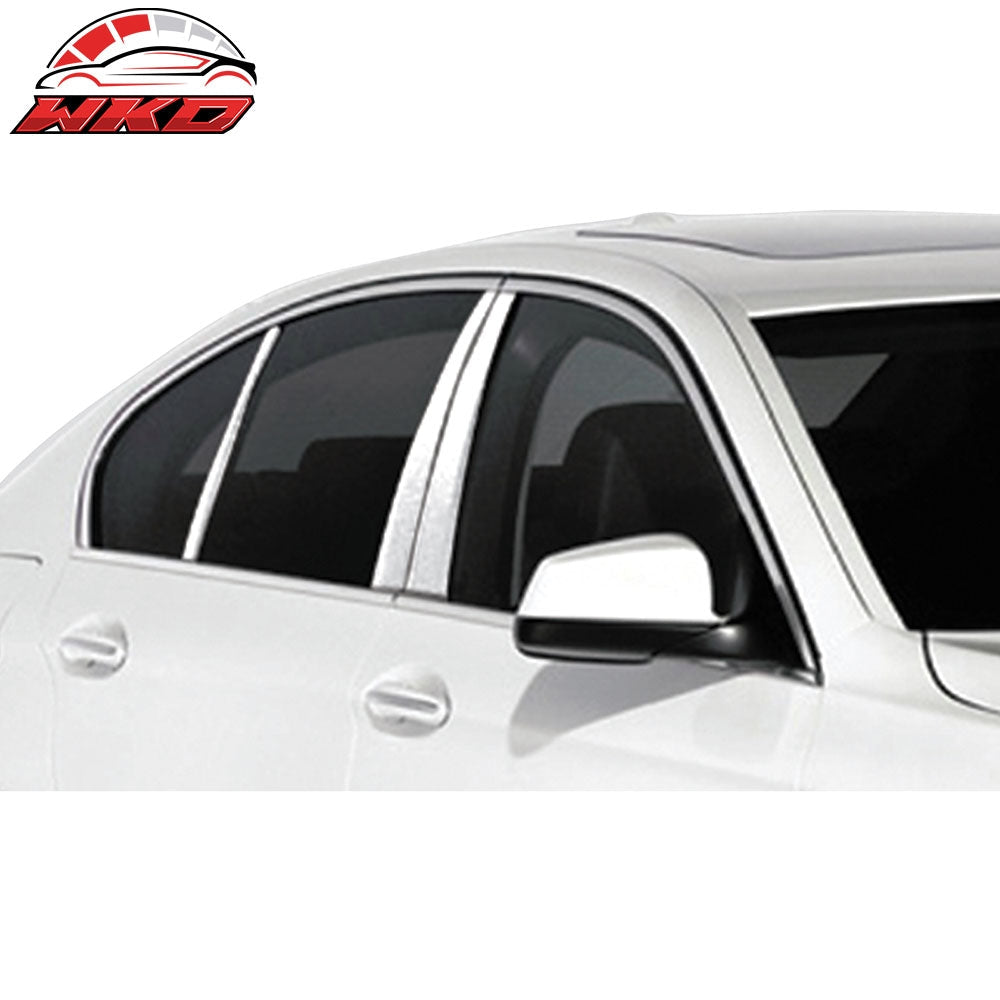 Wholesale 11-16 BMW 5-Series F10 4-Door 6PC Pillar Post Mirror Finish Stainless Steel