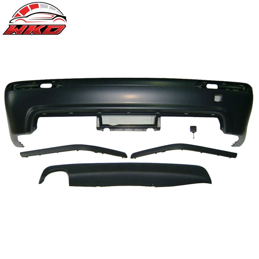 Wholesale 97-03 BMW E39 5-Series M5 Style Rear Bumper Cover W/Twin Muffler Single Out