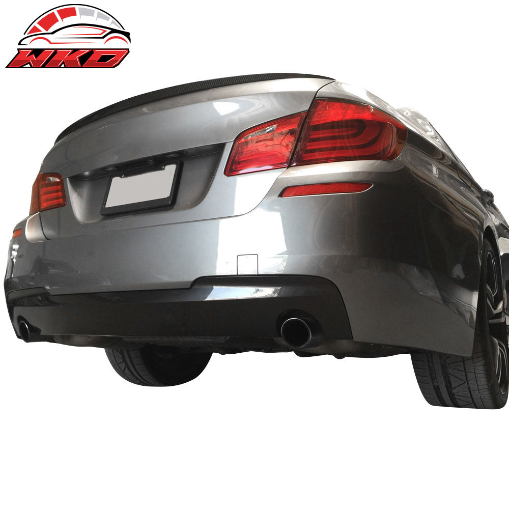 Fits 11-16 BMW F10 5-Series M-Tech Style Rear Bumper Conversion Kits Twin Outlet