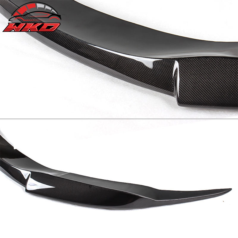 Fits 06-10 BMW 6 Series E64 M6 V Style Front Bumper Lip Kit Matte Carbon Fiber