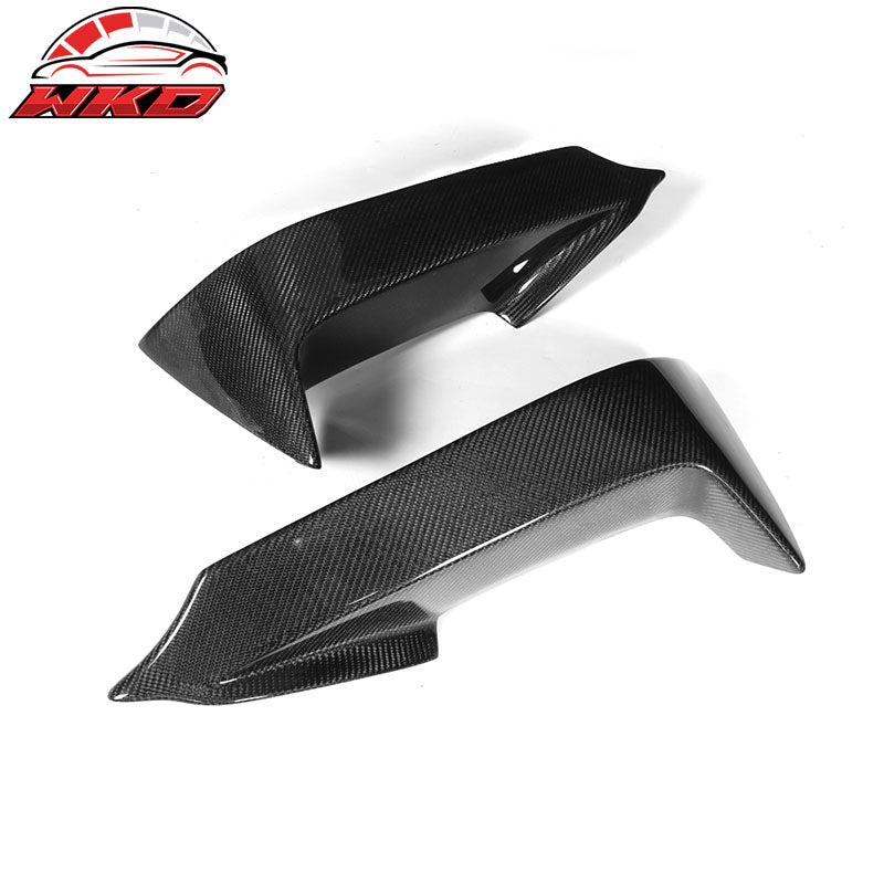 Fits 12-17 BMW F12 6-Series Performance 3PCS Front Bumper Lip Matte Carbon Fiber