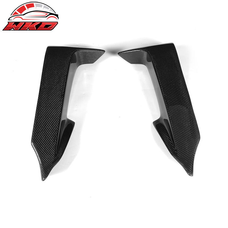 Fits 12-17 BMW F12 F13 MP Style Front Bumper Lip Splitters Matte Carbon Fiber