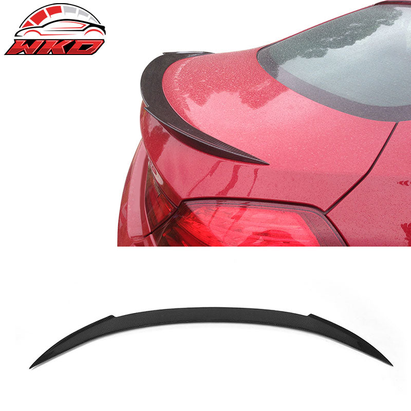Fits 12-18 BMW F13/13-19 F06 6 Series Trunk Spoiler V Style Matte Carbon Fiber