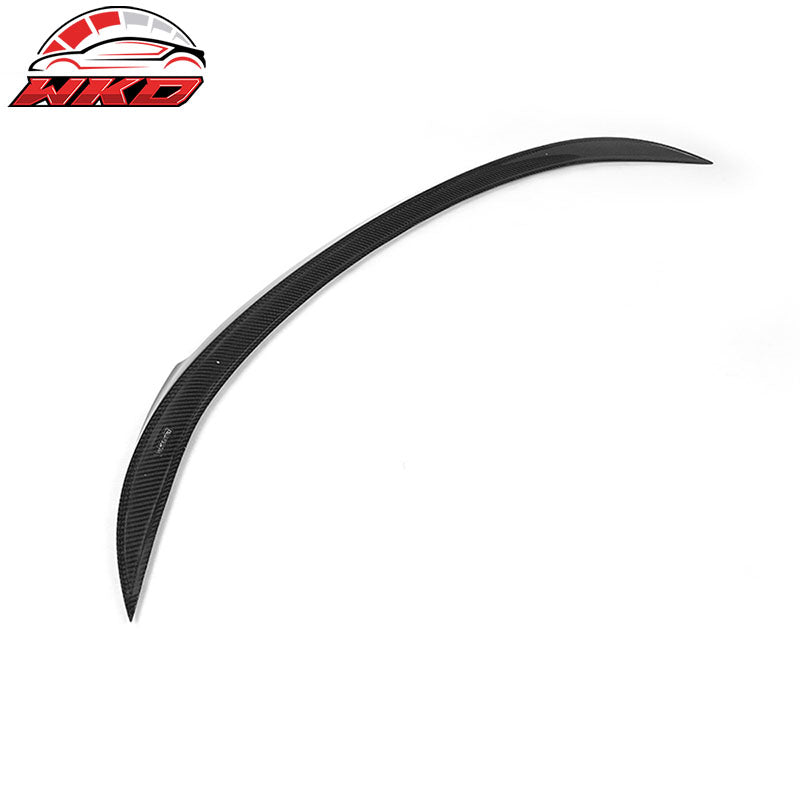 Fits 12-18 BMW F13/13-19 F06 6 Series Trunk Spoiler V Style Matte Carbon Fiber