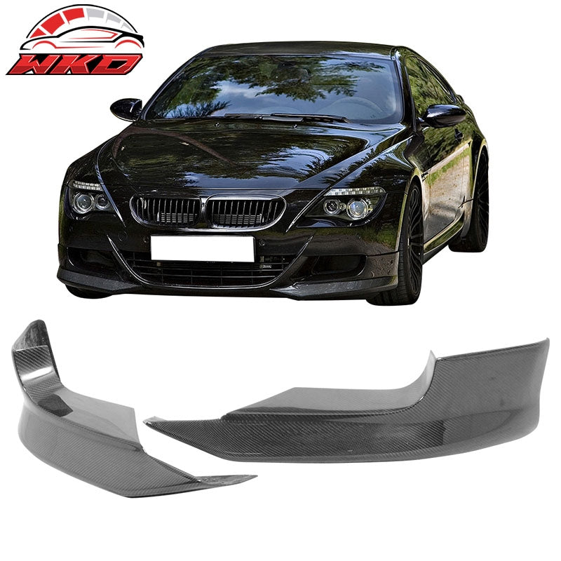 Wholesale 06-10 BMW E63 E64 M6 A Front Bumper Lip Matte Carbon Fiber
