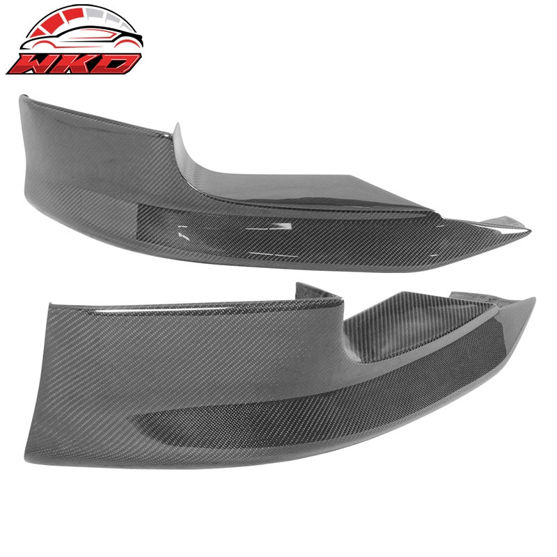 Fits 06-10 BMW E63 E64 M6 A Style Front Bumper Lip Splitters 2PC - Carbon Fiber