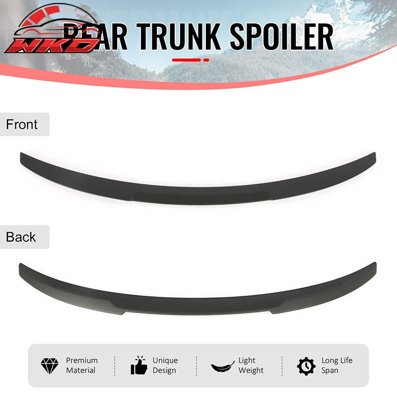 Fits 08-13 BMW E82 1-Series Coupe M4 Style Trunk Spoiler Wing Matte Black ABS