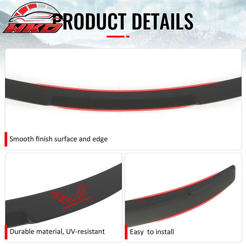 Fits 08-13 BMW E82 1-Series Coupe M4 Style Trunk Spoiler Wing Matte Black ABS