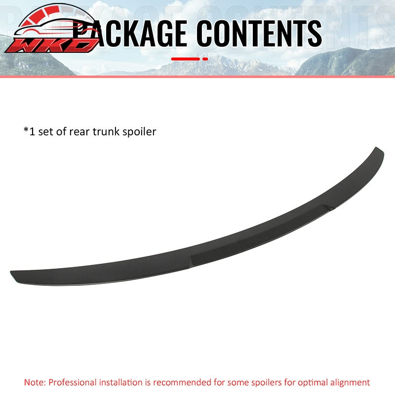 Fits 08-13 BMW E82 1-Series Coupe M4 Style Trunk Spoiler Wing Matte Black ABS