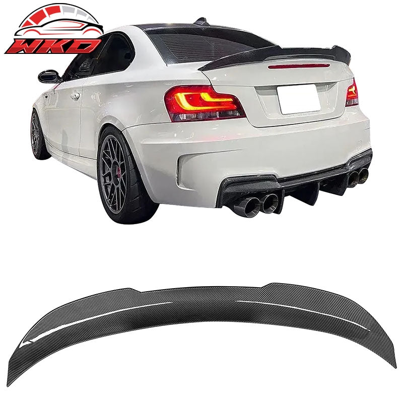 Wholesale 08-13 BMW E82 1-Series Coupe PSM Style Trunk Spoiler Carbon Fiber Print ABS