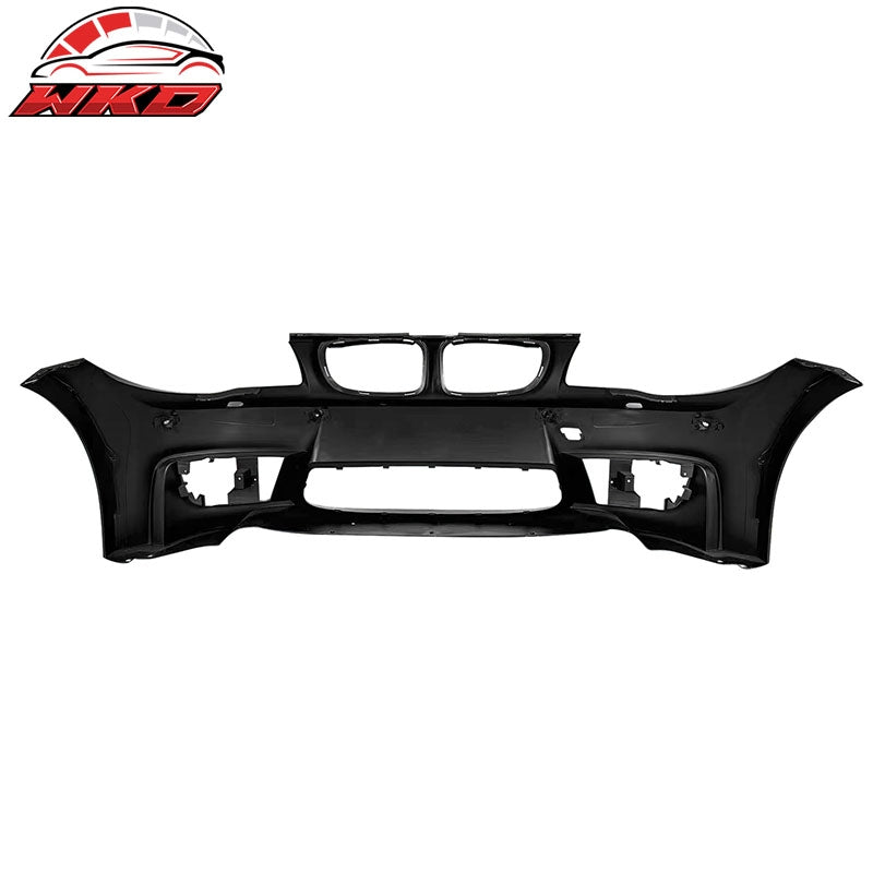 Fits 08-13 BMW E82 E88 1-Series 1M Style Front Bumper Conversion PP Matte Black
