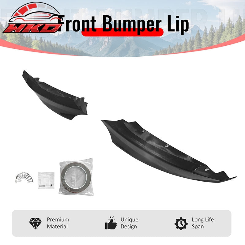 Wholesale 08-13 BMW E82 E88 1-Series M Sport Front Bumper Lip Splitters Gloss Black - Wikond Auto