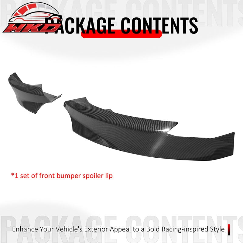 Wholesale 08-13 BMW E82 E88 1-Series M Sport Front Lip Splitters Carbon Fiber Print - Wikond Auto