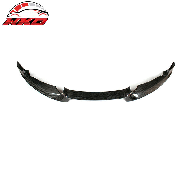 Fits 07-13 BMW 1 Series E82 M Sport HT Style Front Bumper Lip Matte Carbon Fiber