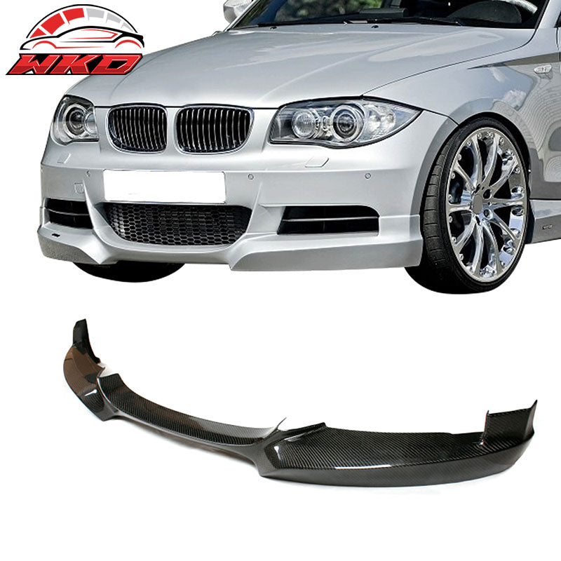 Fits 07-13 BMW E82 M Sport HT Style CF Front Bumper Wing