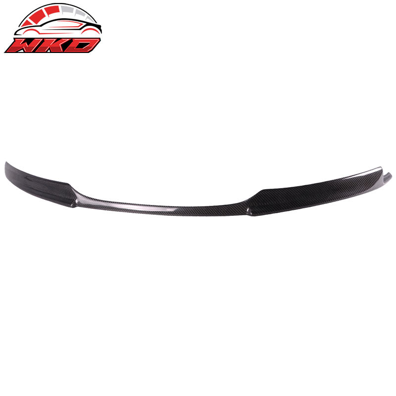 Fits 08-13 BMW E82 E88 M Sport Only Front Bumper Lip Spoiler Matte Carbon Fiber