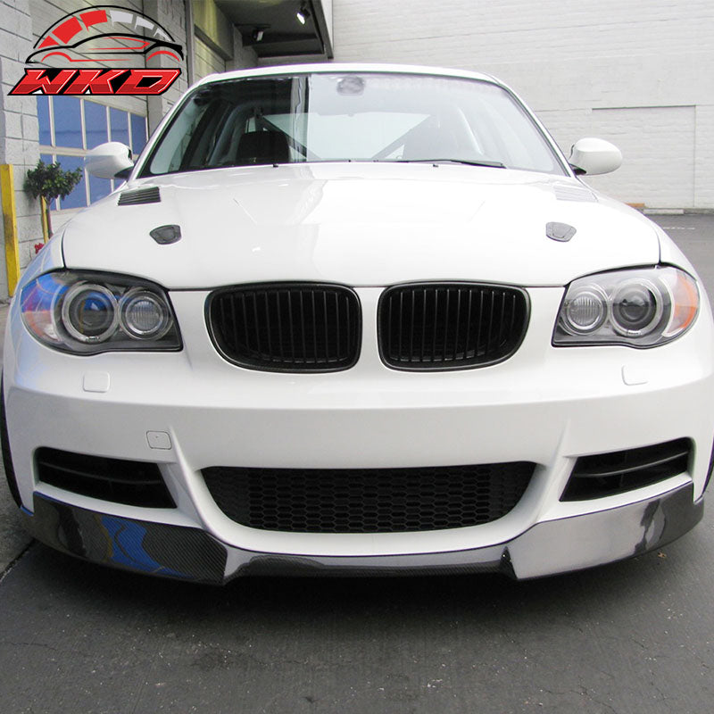 Fits 08-13 BMW E82 E88 M Sport Only Front Bumper Lip Spoiler - Carbon Fiber CF