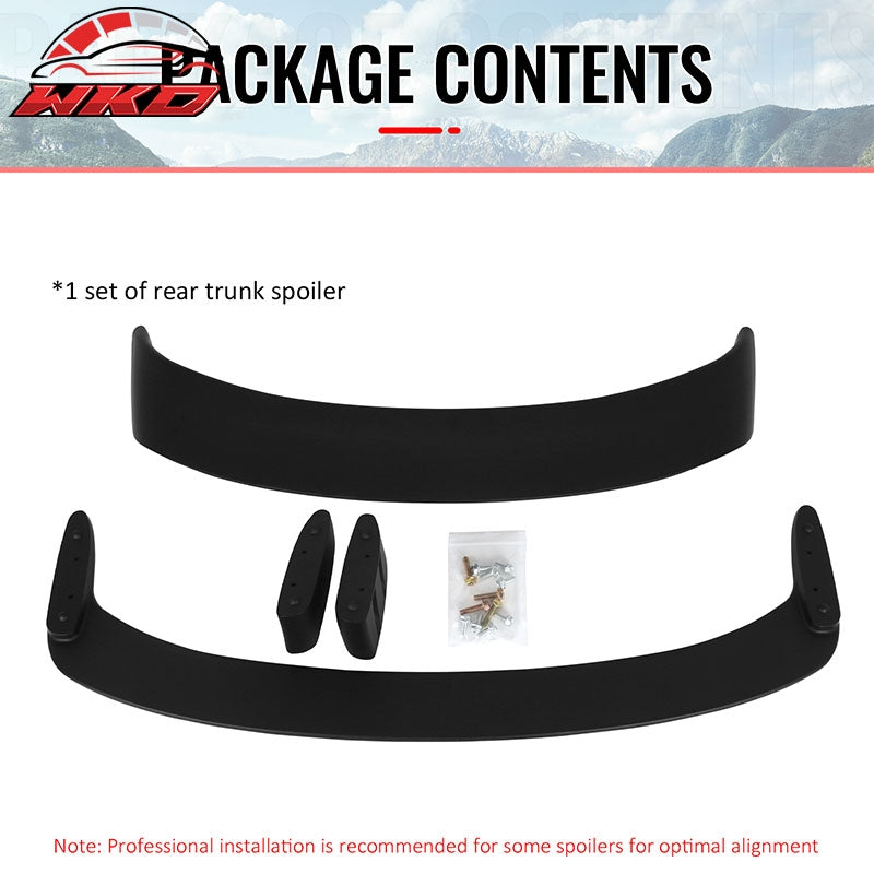 For 06-11 BMW E90 3 Series 08-12 M3 Sedan LTW GT Style Trunk Spoiler Matte Black