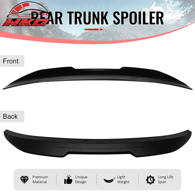 Fits 06-11 BMW E90 3-Series M3 Sedan PSM Style Trunk Spoiler Gloss Black ABS