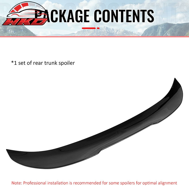 Fits 06-11 BMW E90 3-Series M3 Sedan PSM Style Trunk Spoiler Gloss Black ABS