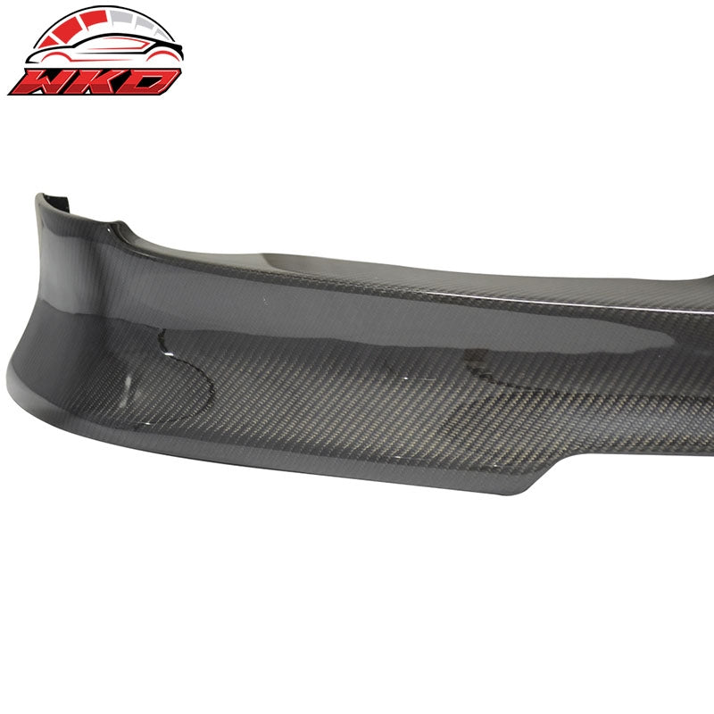 Fits 05-08 BMW E90 3 Series Pre LCI C Style Front Bumper Lip Matte Carbon Fiber