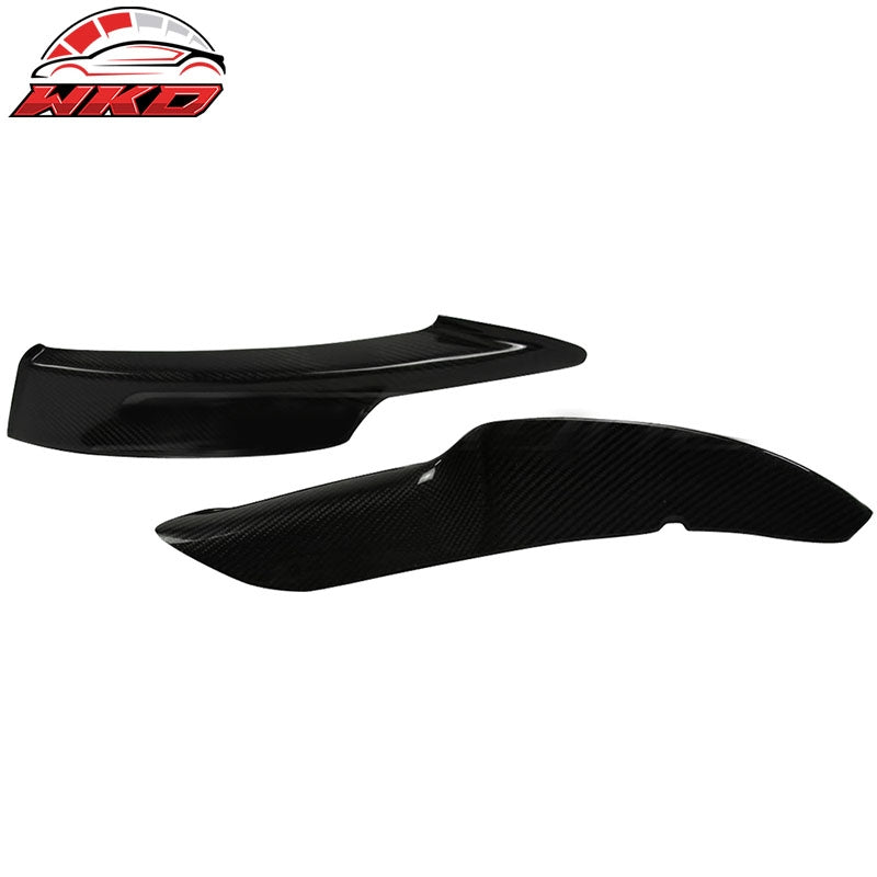 Fits 09-11 BMW E90 328i 335i MT Splitter Front Bumper Lip 2PC Matte Carbon Fiber