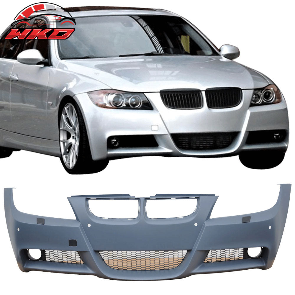 Fits 06-08 BMW E90 3-Series Pre-LCI M-Tech Style Front Bumper Cover Conversion