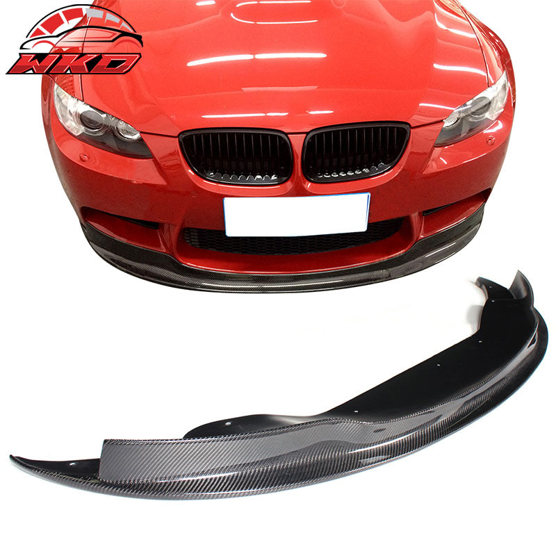 Fits 05-13 BMW E90 E92 E93 M3 AK Style Front Bumper Lip Matte Carbon Fiber