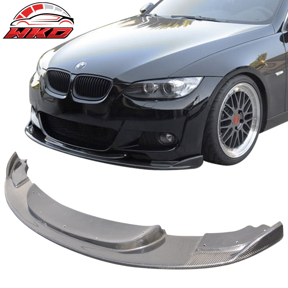Fits 06-11 BMW E90 H Style Carbon Fiber Aftermarket M Bumper Front Bumper Lip