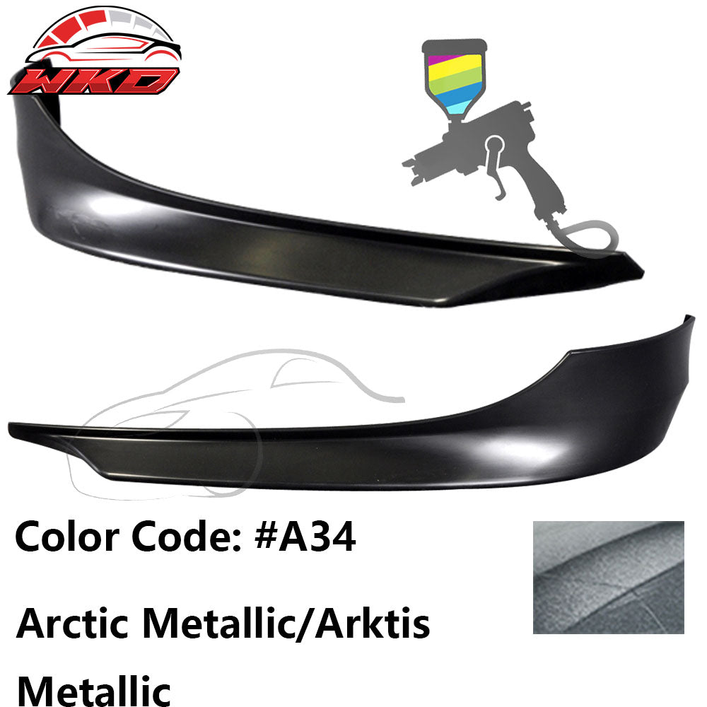 Fits 09-11 E90 LCI Painted #A34 Arctic Metallic Arktis Metallic Front Splitter